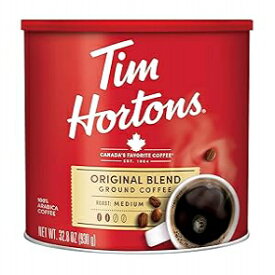 Tim Hortons Original Blend, Medium Roast Ground Coffee, Canada s Favorite Coffee, Made with 100% Arabica Beans, 32.8 Ounce Canister