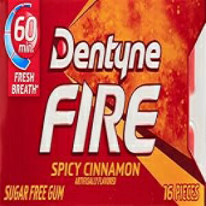 デンタイン ファイア シュガーフリーガム スパイシー シナモン Dentyne Fire Sugar Free Gum Spicy Cinnamon
