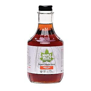 [vo[ 32IX I[KjbN [v Vbv - O[h A ߂LxȃKX fL^ Maple Valley 32 oz. Organic Maple Syrup - Grade A Amber Rich in Glass Decanter