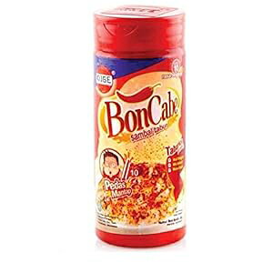Kobe Bon Cabe Sambal Tabur- Chilli Sprinkles Original Level-10, 50 Gram/1.76oz (Pack of 3)