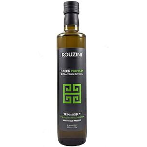 Kouzini Greek Premium Extra Virgin Olive Oil, Cold Pressed, Single Origin, Rich Flavor & Aroma, 500ml