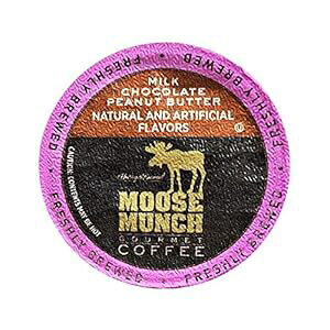 n[fCrbh̃[X}`R[q[A~N`R[gs[ibco^[AVOT[uJbv100t Moose Munch Coffee by Harry & David, Milk Chocolate Peanut Butter, 100 Single Serve Cups