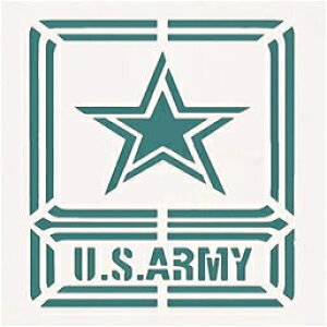 OBUY čRXeVA؍ށAznAǁAGAuVȂǂɃyCg ėp\8.7 x 7.4C`̃}C[ev[g (ČRRS) OBUY U.S Army Stencil for ting on Wood, Fabric, Walls, Airbrush + Mor