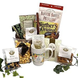 Gift Basket Village: To a Happy Healthy You - Wellness Inspired Gift Basket with Snacks & Treats