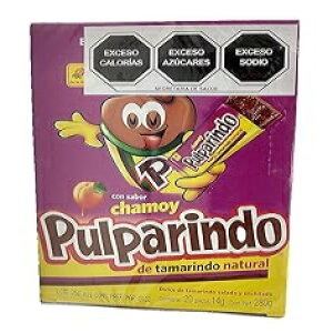 �v���p�����h �`�����C �^�}�����h �p���v �L�����f�B�[ 20 �� Pulparindo Chamoy Tamarind Pulp Candy 20 count