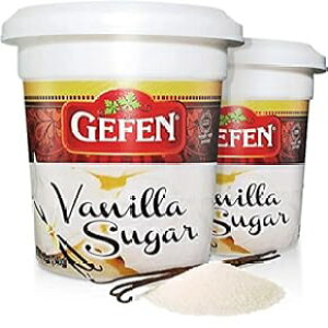 Gefen ojVK[A12IXA(2pbN)AĖ\ȗeAvʃXv[t Gefen Vanilla Sugar, 12oz, (2 Pack), Resealable Container, Measuring Scoop Included