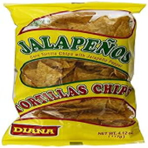 Diana Jalapenos Tortilla Chips 3.84oz (Pack of 24)