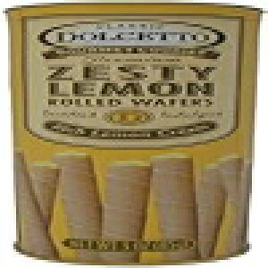 ドルチェット レモンロールウエハース 3オンス (12個入り) Dolcetto Lemon Rolled Wafers 3 Oz. (Pack of 12)