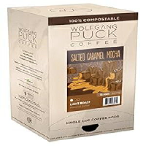 Wolfgang Puck CoffeeALJR[q[A9.5 O|bhA(3 pbN) Wolfgang Puck Coffee, Salted Caramel Mocha Coffee, 9.5 Gram Pods, (Pack of 3)