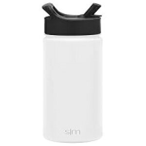 Simple Modern Summit Insulated Water Bottle with Straw Lid Reusable Wide Mouth Stainless Steel Flask Thermos, 22oz (650ml), Winter White