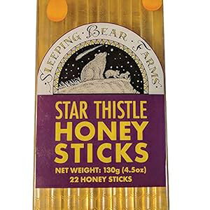nj[ XeBbN ~VKBk̃X[sO xA t@[{IƂ̃X^[ AU~Inj[ XeBbN 22 { Honey Sticks 22 Honey Sticks with Star Thistle Honey From Sleeping Bear Farms Beekeepe