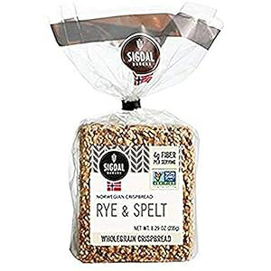 Sigdal Bakeri Norwegian Crispbread Rye & Spelt 8.29 Ounce 6 Pack6