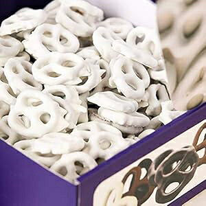 yO[OgJo[vbcFAMtg{bNX 40IX CRAZYOUTLET Funtasty Gourmet Yogurt Covered Pretzels, Gift Box 40 Ounce