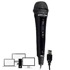 Nady USB-24M _Ci~bN vO Ah vC USB }CNAubN Nady USB-24M Dynamic Plug and Play USB Microphone,Black
