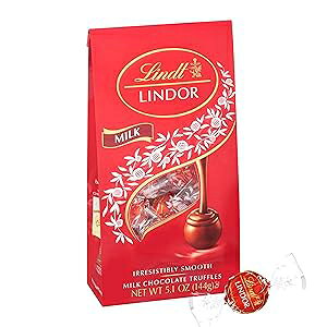 �����c LINDOR �~���N�`���R���[�g�g�����t�A5.1�I���X �o�b�O�A6���� Lindt LINDOR Milk Chocolate Truffles, 5.1 oz. Bag, Pack of 6