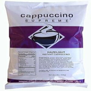 Jv`[m Vv[ 2 |h obO w[[ibc CX^g Jv`[m ~bNX Cappuccino Supreme 2 lb bag Hazelnut Instant Cappuccino Mix