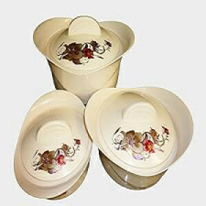 Milton Regalia 3-Piece Hot Pot Keep Warm/cold Insulated Casserole Gift Set with Stainless Steel Insert, Ivory, Small (KS-1117)