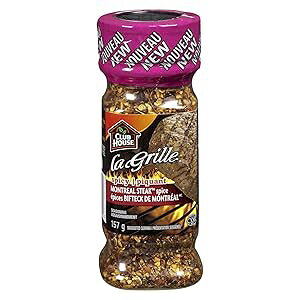 La Grille, Spicy Montreal Steak Spice Seasoning, 157g/5.5oz, (Imported from Canada) Club House La Grille, Spicy Montreal Steak Spice Seasoning, 157g/5.5oz, (Imported from Canada)