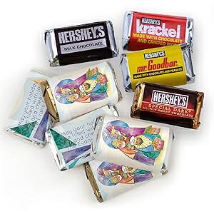 p[\iCYꂽNX}X LfB Oľ҂e[}ɂn[V[̃~j`A (75 ) WH Candy Personalized Christmas Candy Three Wise Men Themed Hershey's Miniatures (75 Count)
