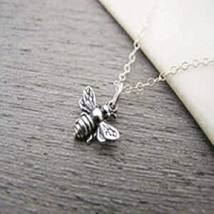 3D our[ ^Cj[ X^[O Vo[ ~co` lbNX CY Design Studio 3D Bumblebee Tiny Sterling Silver Bee Necklace