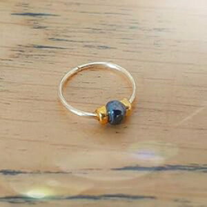 ȃubNm[YO 7mm 24 Q[W - 14K S[htBhm[YsAX Lugasis piercings Tiny Black Nose Ring 7mm 24 Gauge - 14K Gold Filled Nose Piercings