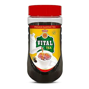 Eastern Vital Tea Vital Classic Loose Leaf Tea - Black Tea Beverages, Black Chai Tea, Naturally Black Loose Tea Leaf Blend- 450gm- Easy To Use Jar