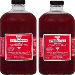 Stirrings Vv RX|^ mAR[ JNe ~bNXATWO 25.4 fl. IYB(750ml) {g (RX|^ JNe ~bNX) Lipari Foods Stirrings Simple Cosmopolitan Non-Alcoholic Cocktail Mix, 