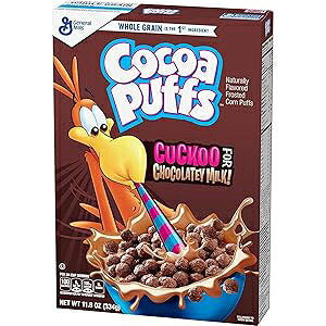 RRA pt `R[g VA 11.8 IX {bNX Cocoa Puffs Chocolate Cereal 11.8 oz Box