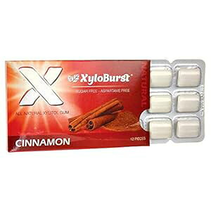 Xyloburst uX^[pbN LVg[KAViA12  Xyloburst Blister Pack Xylitol Gum, Cinnamon, 12 Count
