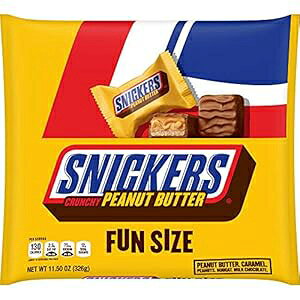 SNICKERS NV[s[ibco^[lpyTCỸ`R[gLfBo[ 11.5 IXobO (6 pbN) SNICKERS Crunchy Peanut Butter Squared Fun Size Chocolate Candy Bars 11.5-Ounce Bag (Pack of 6)