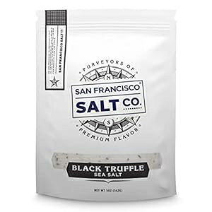 C^AYgt\g 5IX Ė\ȃ|[` - San Francisco Salt Company Italian Black Truffle Salt 5 oz. Resealable Pouch - San Francisco Salt Company