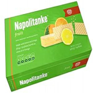 ナポリタンケ レモン オレンジ クリーム ウエハース クッキー オリジナル Qulity 420g、14.81 オンス Napolitanke Lemon Orange Cream Wafer Cookies Original Qulity 420g, 14.81 oz