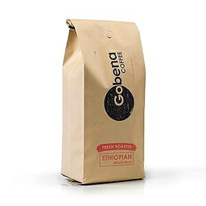 2|h G`IsA CK`FtF SCg[XgA100% ArJXyVeBR[q[A32IXA2|hAoNR[q[ Gobena 2lb Ethiopian Yirgacheffe Whole Bean Light Roast, 100% Arabica Sp