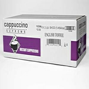カプチーノ スプリーム イングリッシュ トフィー インスタント カプチーノ ミックス 6 x 2 ポンド Cappuccino Supreme English Toffee Instant Cappuccino Mix 6 x 2 lbs