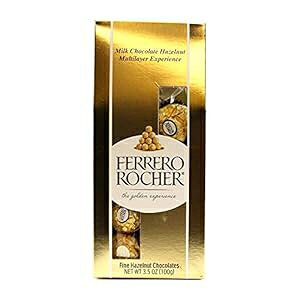 tF `R[g VF 3.5IX/100g (3pbN) Ferrero Chocolates Rocher 3.5oz/100g (Pack of 3)