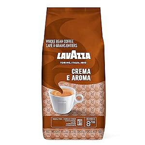 Lavazza [XgR[q[AN} E A}A2.20 |h (6 pbN) Lavazza Roasted Coffee Beans, Crema E Aroma, 2.20 lbs (Pack of 6)