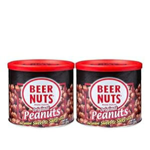 BEER NUTS IWi s[ibc - 12 IX̍Ė\Ȋ (2 pbN)AÂĉAOet[AR[V[AigEs[ibcXibN BEER NUTS Original Peanuts - 12oz Resealable Can (