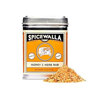 XpCX nj[ Ah n[u T[ u 4.2 IX ɂɂAAAoWAӞ `qg݊AOet[AMSGsgp Spicewalla Honey and Herb Salmon Rub 4.2 oz Garlic, Sa