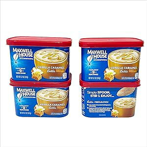 Maxwell House International Vanilla Caramel Latte Caf -Style Instant Coffee Beverage Mix, 4 ct. Pack, 8.7 oz. Canister