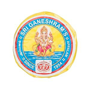 777 uhAAppph (NbJ[)A200 O (gm) _˃A[eB[ 777 Brand, Appalam Papad (Cracker), 200 Grams(gm)