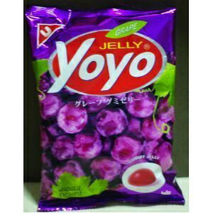 �[���[���[���[�O�~ �O���[�v 80G �^�C�Y Yo-Yo2015 Jelly Yoyo Gummy Grape 80 G. Thailand Product