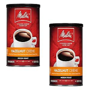 Melitta, Ground Coffee, Hazelnut Creme, 11oz Can (Pack of 2) Melitta, Ground Coffee, Hazelnut Cr me, 11oz Can (Pack of 2)