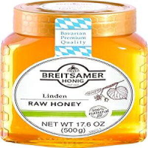 ブライトザマー ホーニッヒ リンデン 生蜂蜜、17.6 オンス Breitsamer Honig Linden Raw Honey, 17.6 Ounce