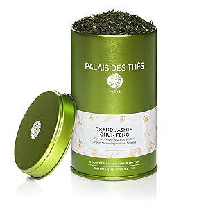 Palais des Thes Palais des Th s - Grand Jasmine Chun Feng - Fine Premium Gourmet Vegan Loose Leaf Green Tea - 3.5oz Loose Leaf Metal Gift Tin