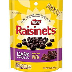 レーズイン チョコレート スタンド アップ バッグ、ダーク、8 オンス Raisinets Chocolate Stand Up Bag, Dark, 8 Ounce