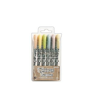 Vaessen Creative RANGER INDUSTRIES INC. 10026095 Tim Holtz Crayon Set Number 8, 6 Count (Pack of 1), Multicolor