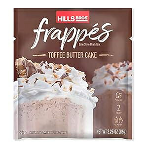 Hills Bros. tbyAgtB[o^[P[LhN~bNXA12  (2.3 IXpPbg) ? Oet[AR[VFAȒPɍāAb`Ŕ Hills Bros. Frapp s, Toffee Butter Cake Drin