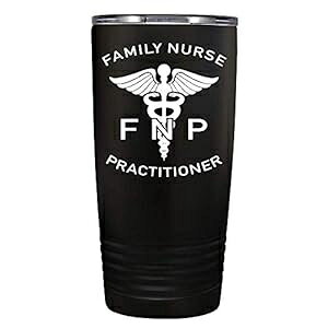 FNP Family Nurse Practitioner I ubN 20 IX XeXX`[ ^u[ Wt - fMJbv - gx}O Spirit Customs FNP Family Nurse Practitioner on Black 20 oz Stainless Steel Tumbler with Lid - Insul