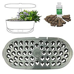 AeroGarden 800285-0100 oEeB X^[^[ V[h Xe[^O VXeAO[ AeroGarden 800285-0100 Bounty Starter Seed Statering System, Grey