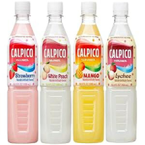 CALPICO 4t[o[pbNAahNpbNBZkʏ`܂܂Ă܂ - Xgx[AC`AA}S[B16.9tʃIX (24) CALPICO 4 Flavor Pack, Japanese Drink Pack. Contains Juice Conc